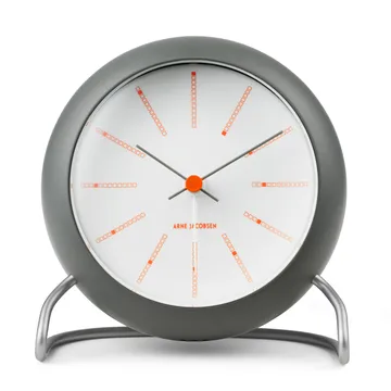 AJ Bankers table clock Ø11 cm - Dark grey - Arne Jacobsen Clocks