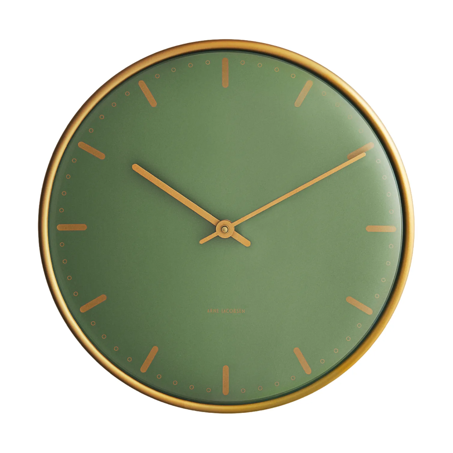Arne Jacobsen City Hall, Green, Ø21 cm Arne Jacobsen Clocks