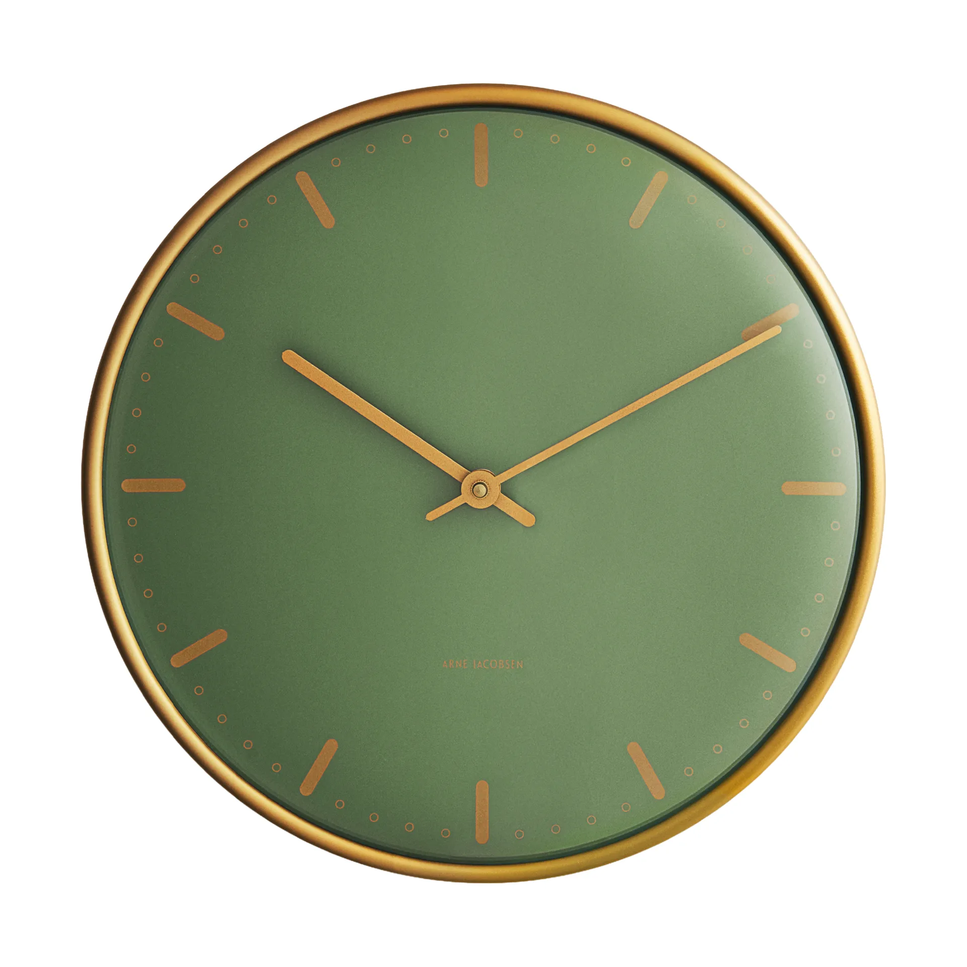 Arne Jacobsen City Hall, Green, Ø29 cm Arne Jacobsen Clocks