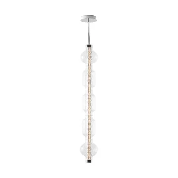 Alambicco vertical pendant, app-controlled - 5 glass domes - Artemide