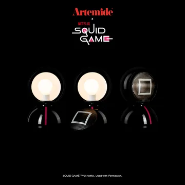 Eclisse x Squid Game table lamp Special Edition - Guard black - Artemide