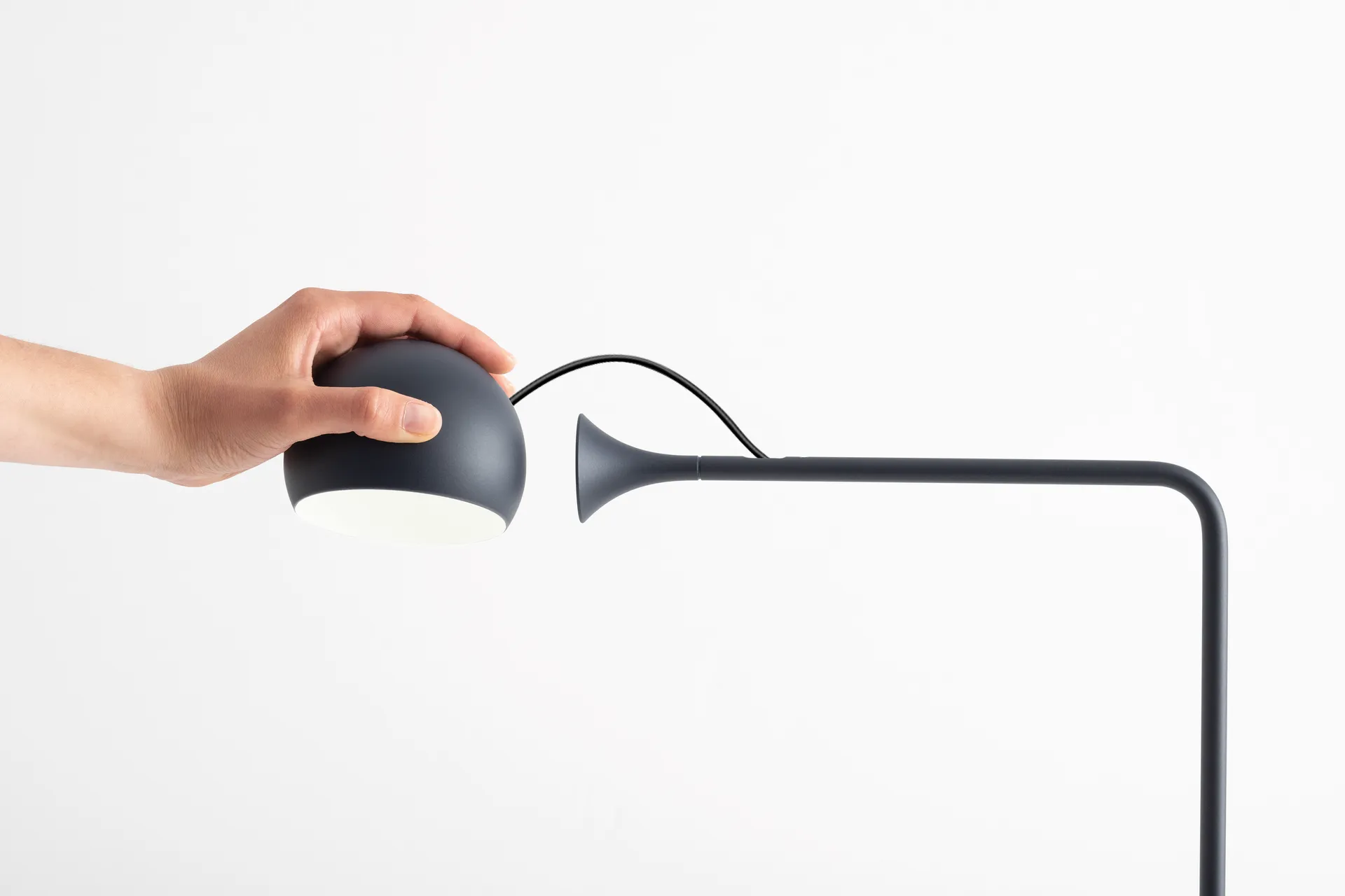 Ixa Reading Floor Lamp, Anthracite Artemide