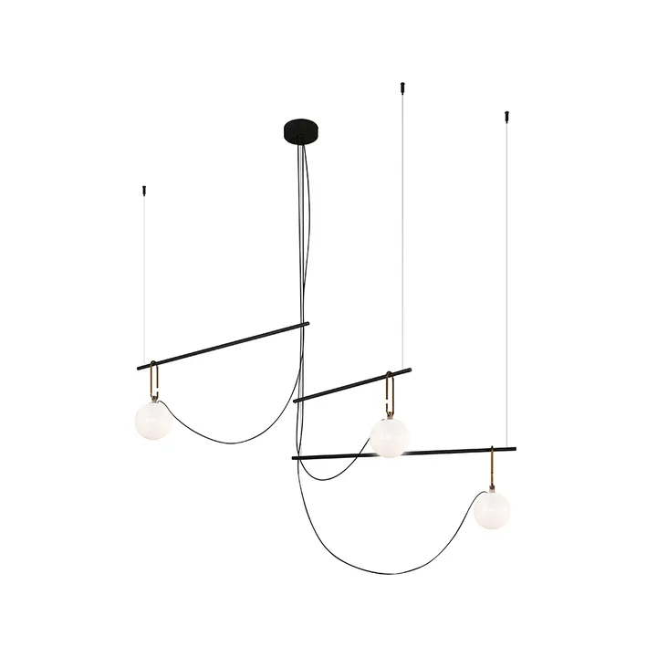 nh S3 14 pendant - Black-brass - Artemide