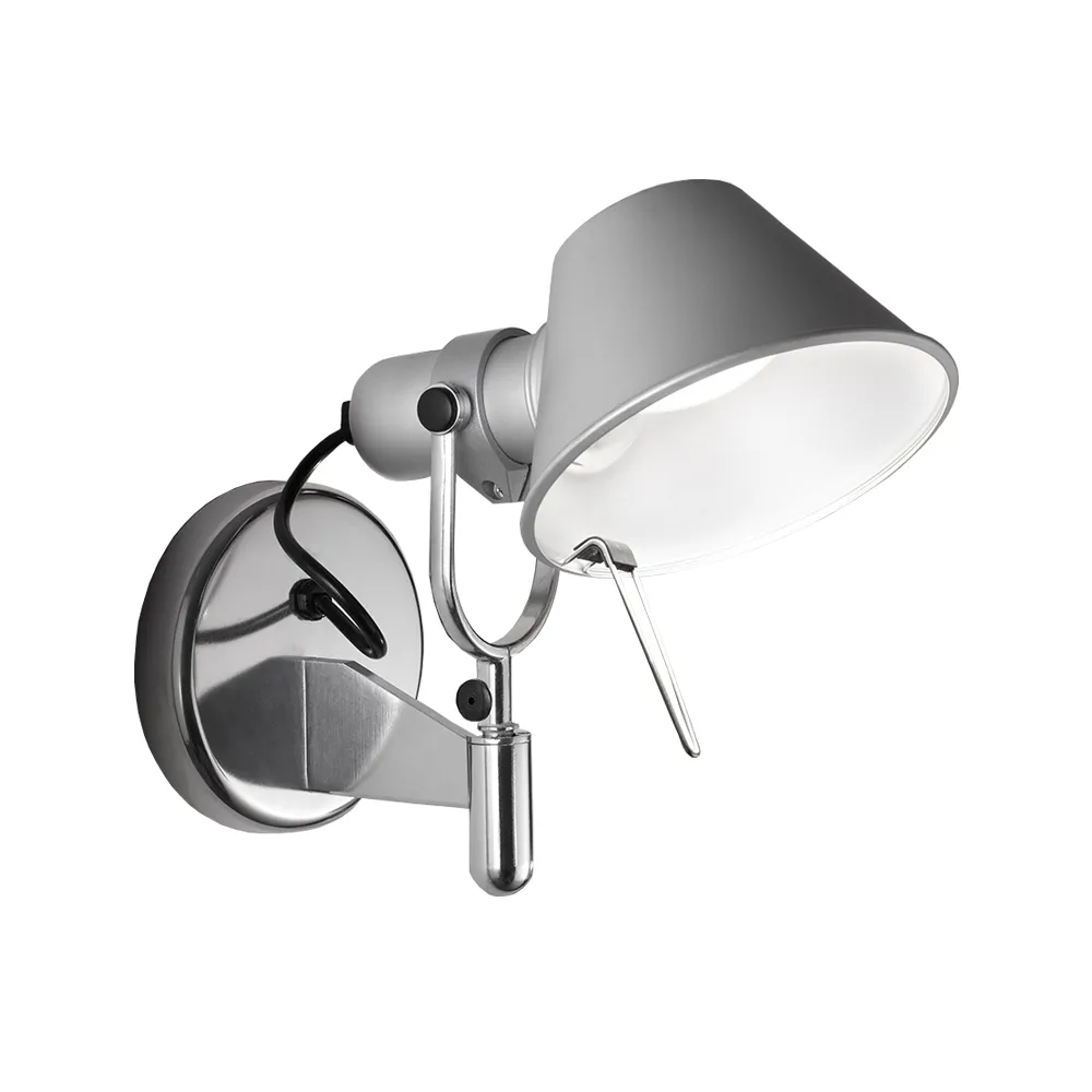 Tolomeo Faretto wall lamp, Aluminium, without on-off button Artemide