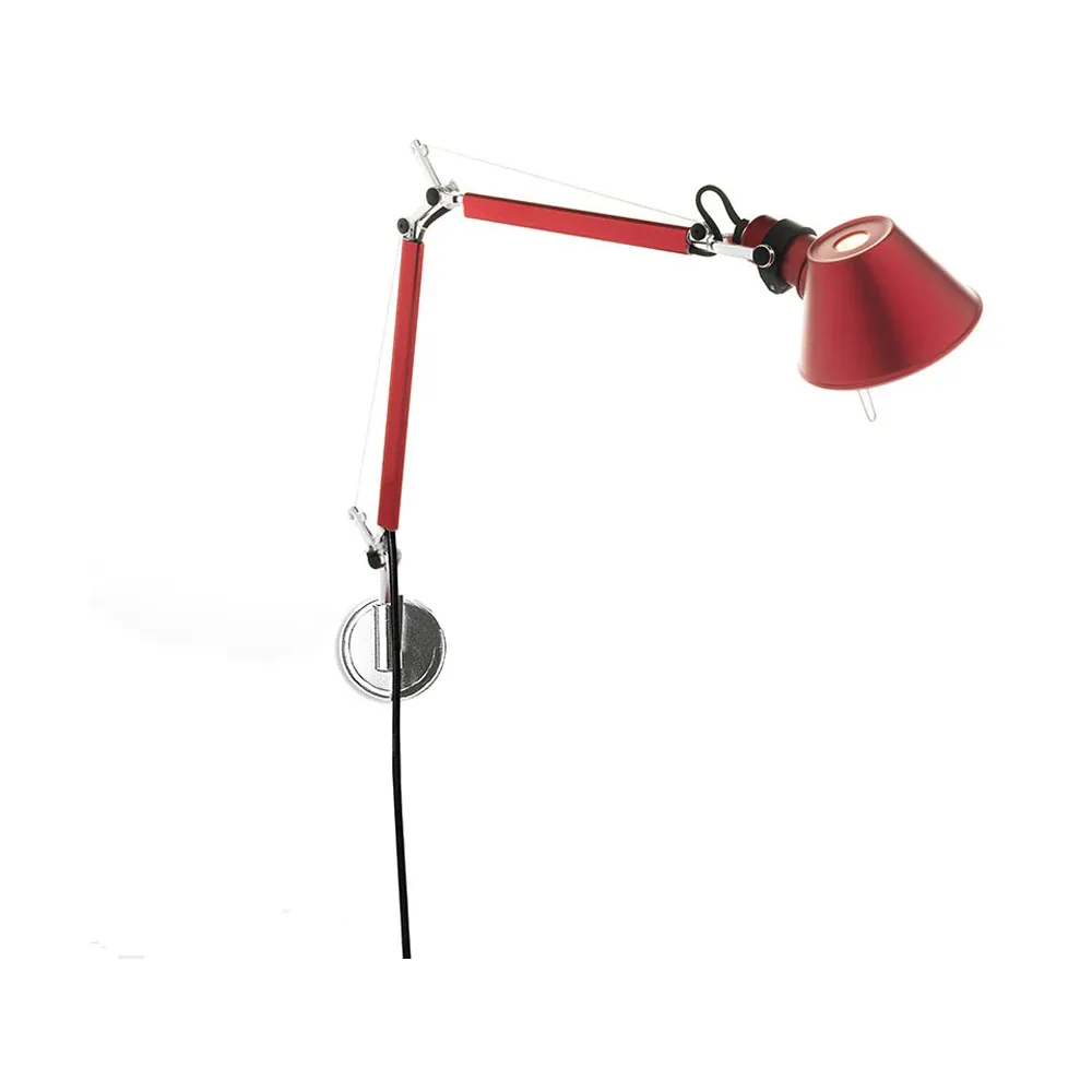 Tolomeo Micro wall lamp - Anodized red,  Artemide