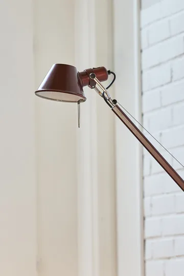 Tolomeo Reading floor lamp E27 special edition - Brown metallic - Artemide