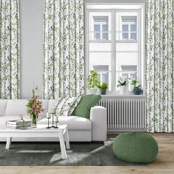 Björkdungen fabric - white - Arvidssons Textil