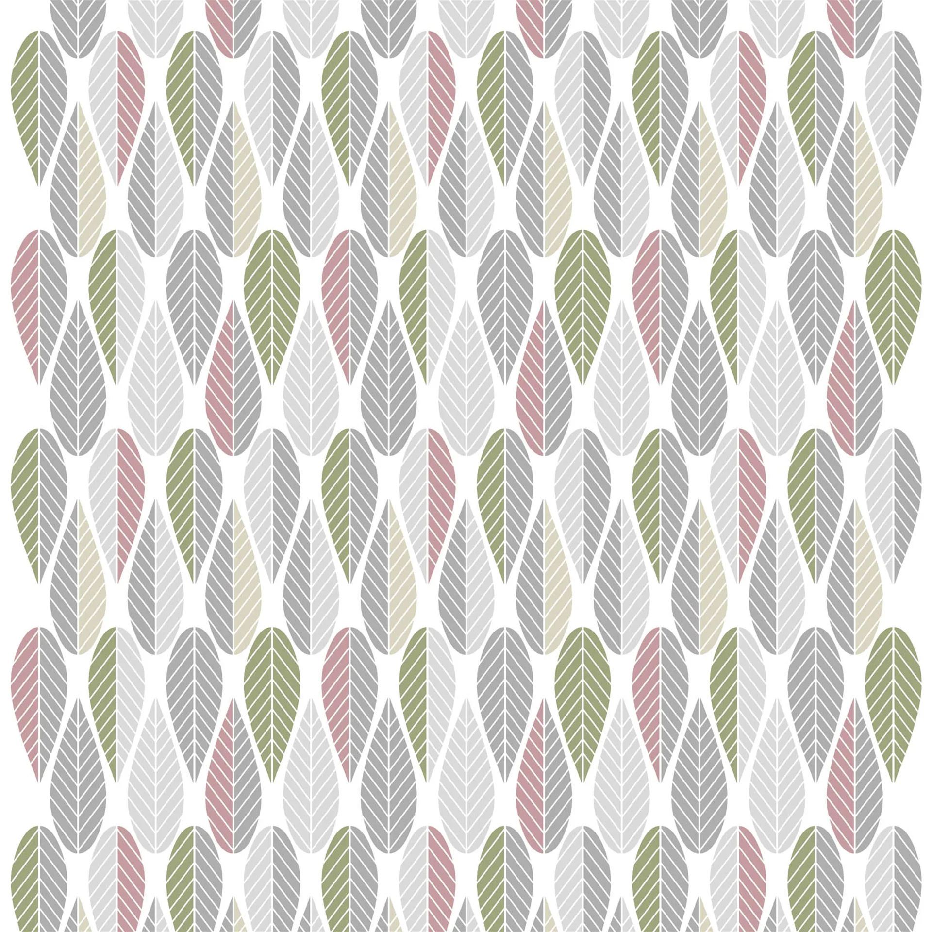 Blader oilcloth, pastel Arvidssons Textil