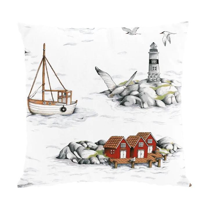 Fiskeskär cushion cover 47x47 cm - White - Arvidssons Textil