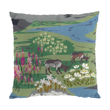 Fjällängar cushion cover 47x47 cm - Green - Arvidssons Textil