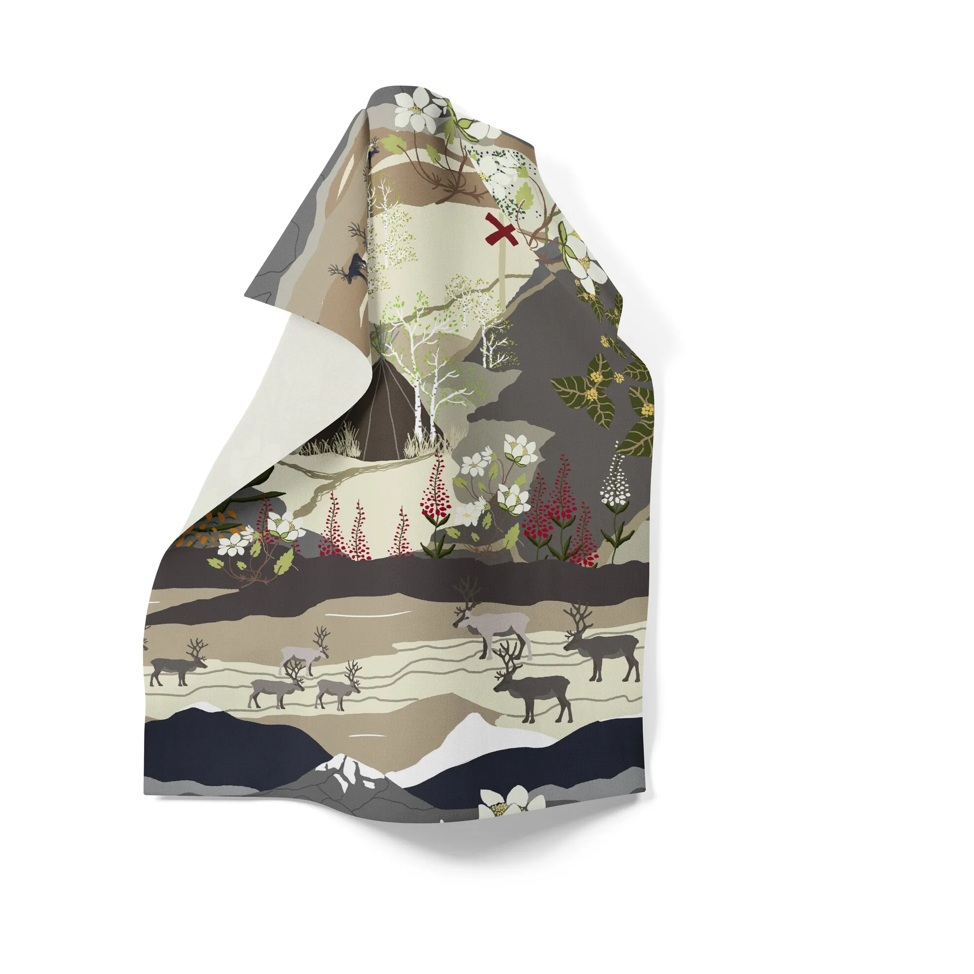 Fjällvandring kitchen towel 46x70 cm, Beige Arvidssons Textil
