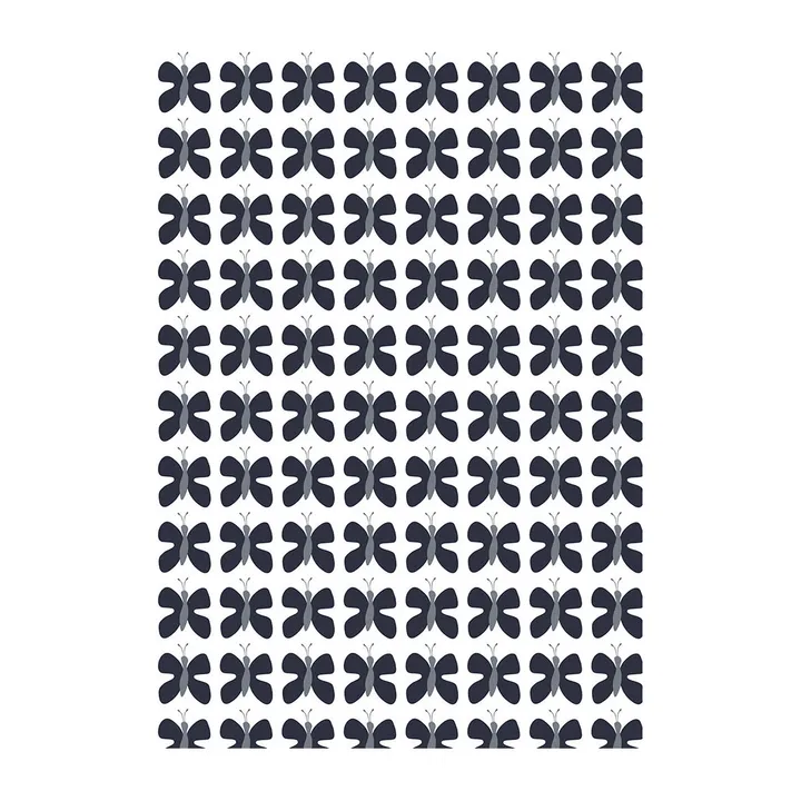 Fjäril Mini oilcloth - Blue - Arvidssons Textil