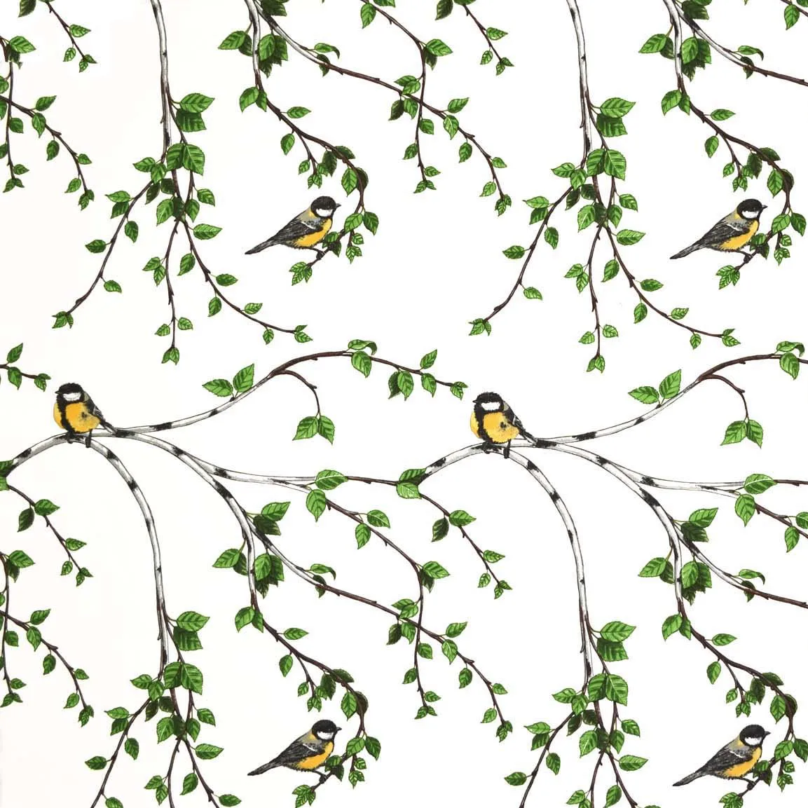 Gläntan oilcloth, white-green Arvidssons Textil