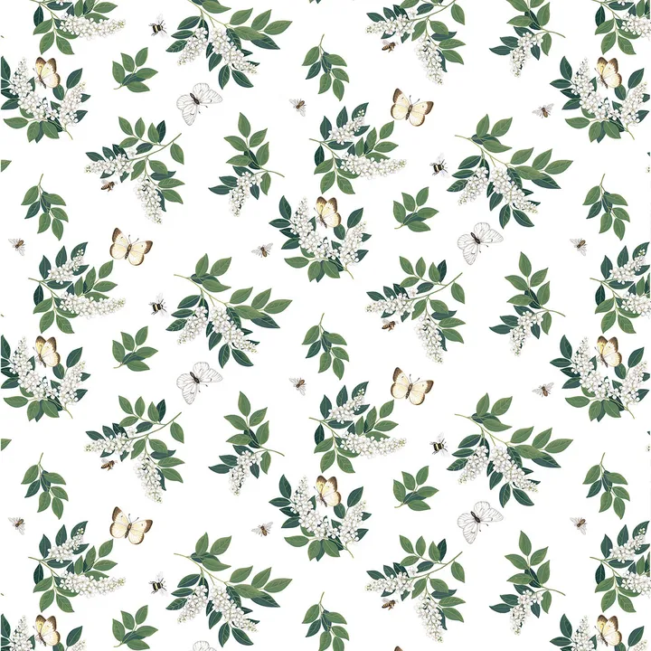 Häggå fabric - green - Arvidssons Textil