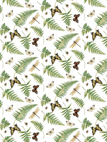 Humlan fabric - Green - Arvidssons Textil