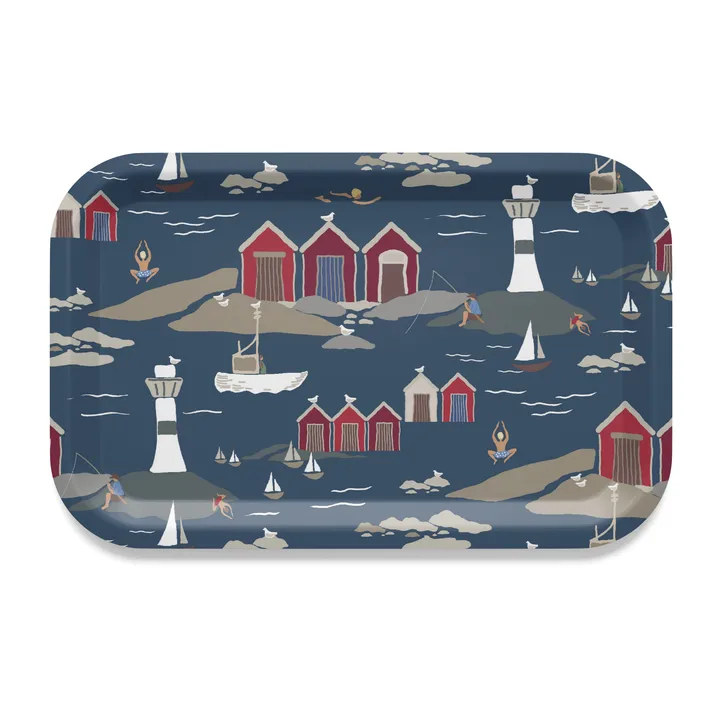 Kust tray 20x27 cm - Blue - Arvidssons Textil