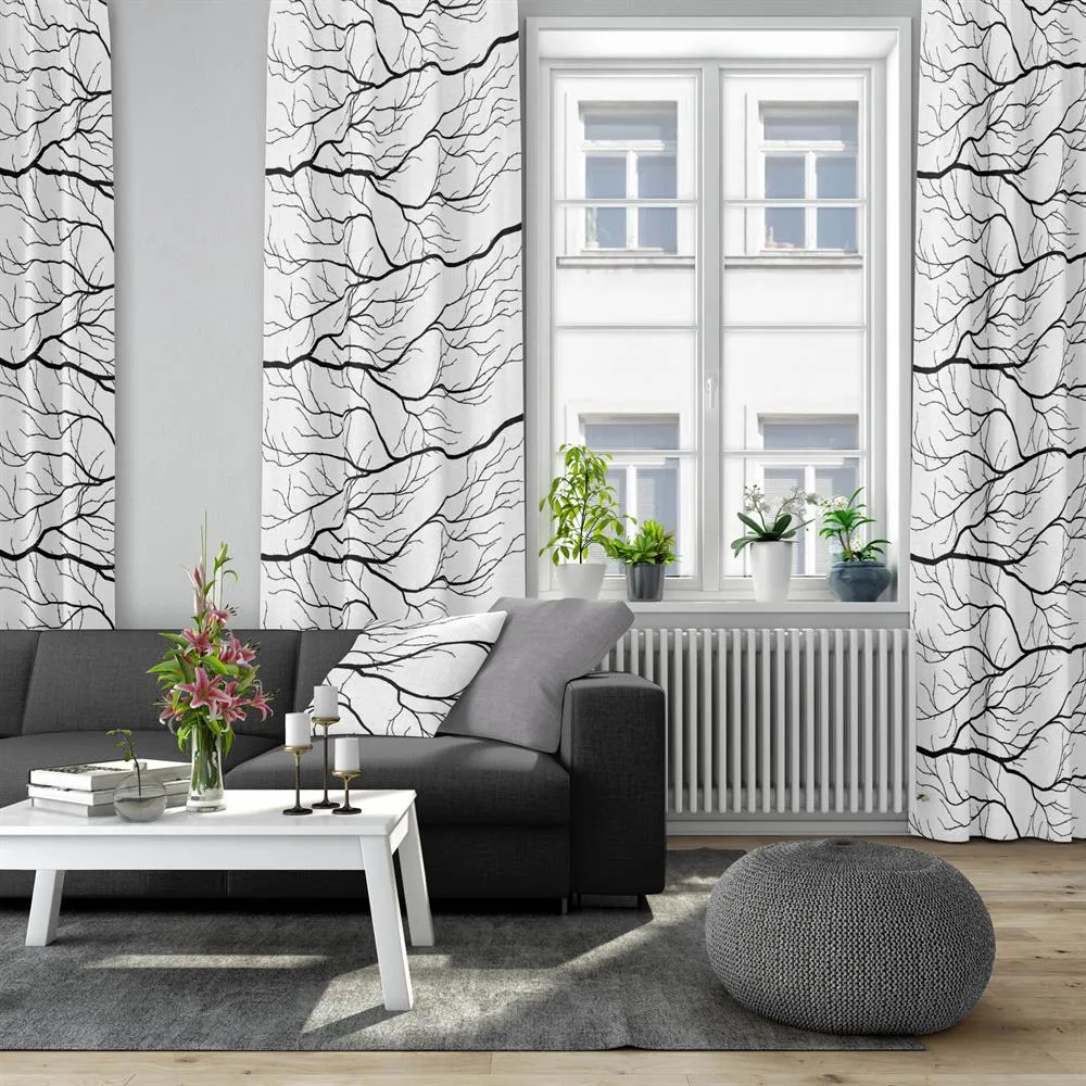 Kvisten cushion cover, black-white Arvidssons Textil