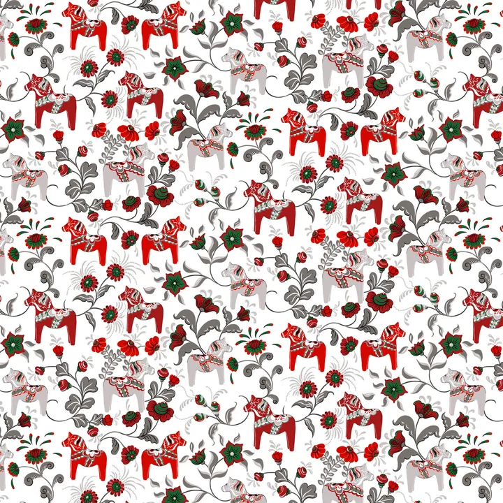 Leksand fabric - Wine red - Arvidssons Textil
