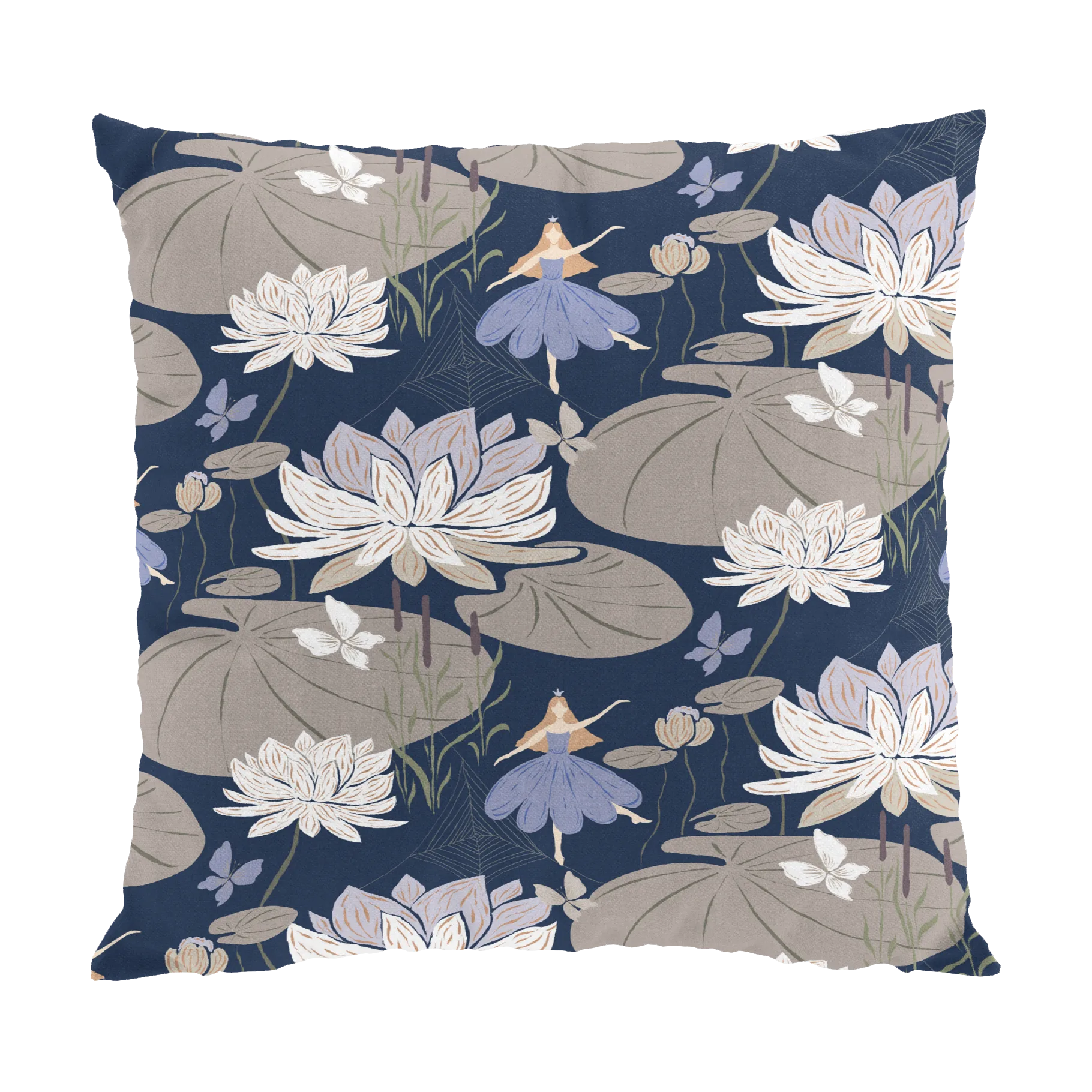 Lily cushion cover 47x47 cm, Blue Arvidssons Textil