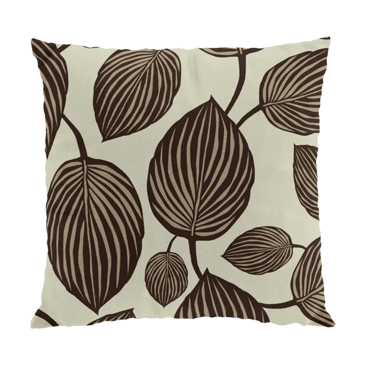 Lyckans blad cushion cover 45x45 cm - Brown - Arvidssons Textil