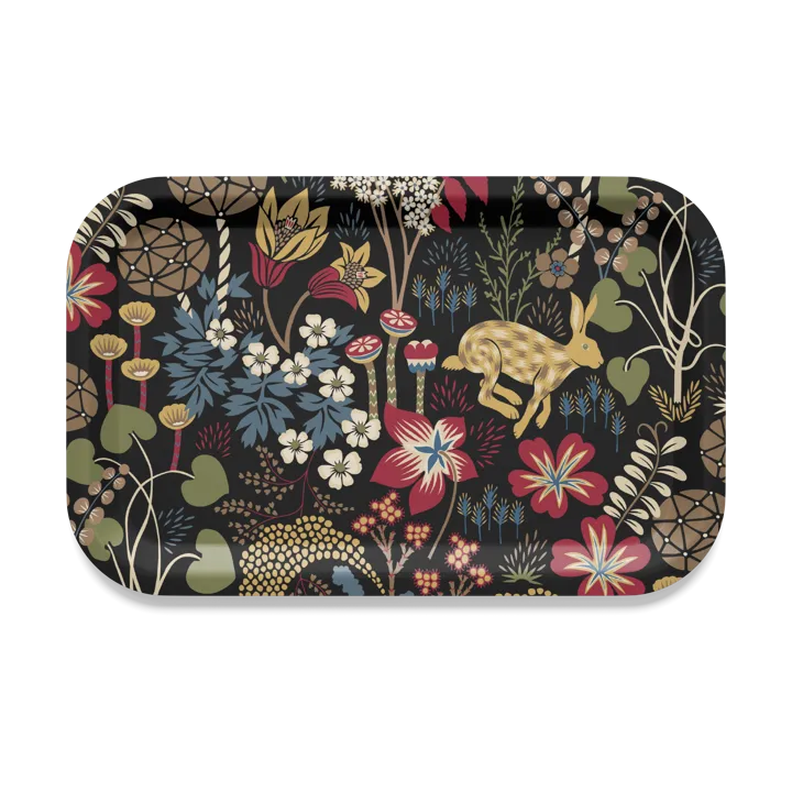 Lyckeflykt tray 21x33 cm - Red-brown - Arvidssons Textil