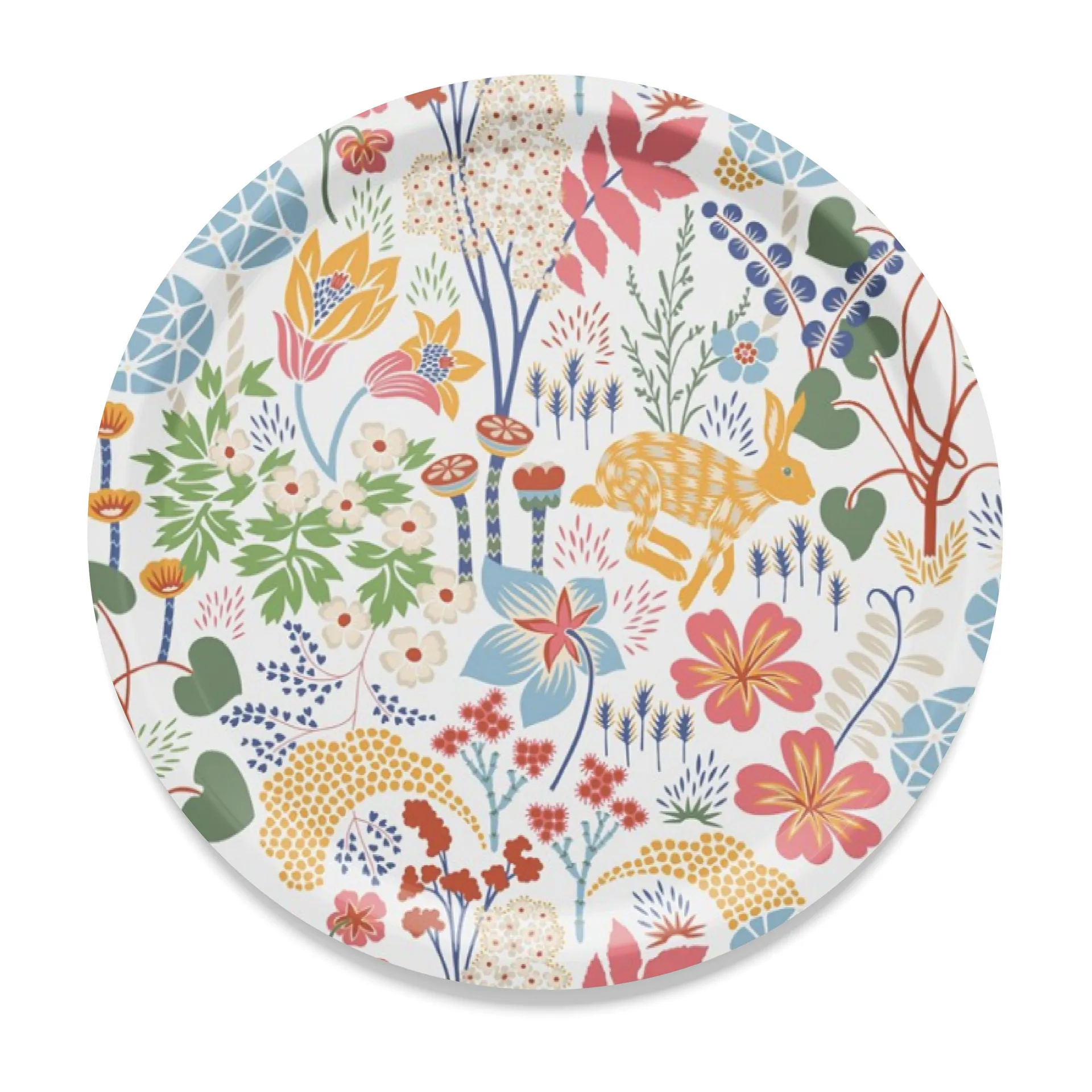 Lyckeflykt tray Ø38 cm, Multi Arvidssons Textil