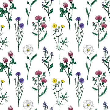 Midsommar fabric - Multi - Arvidssons Textil
