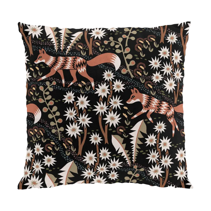 Stjärnspeja cushion cover 47x47 cm - Black-rust - Arvidssons Textil