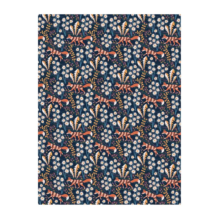 Stjärnspeja oilcloth - Dark blue - Arvidssons Textil
