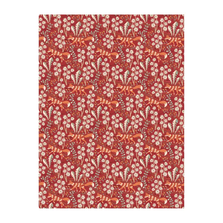 Stjärnspeja oilcloth - Red - Arvidssons Textil
