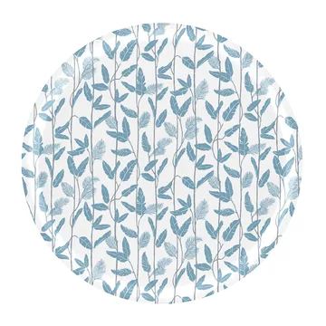Mougli Blue tray Ø38 cm - Blue-white - Åry Home