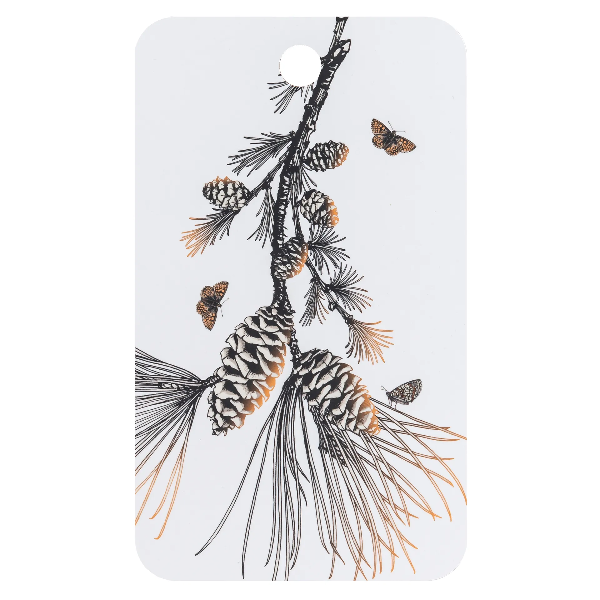Pine Cone cutting board 20x34 cm, Cotton white Åry Home