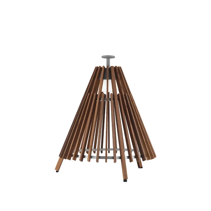 Tipi floor lamp - Heat-treated ash, 738, aluminium - Ateljé Lyktan