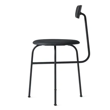 Afteroom chair leather seat 4 legs - Black-black - Audo Copenhagen