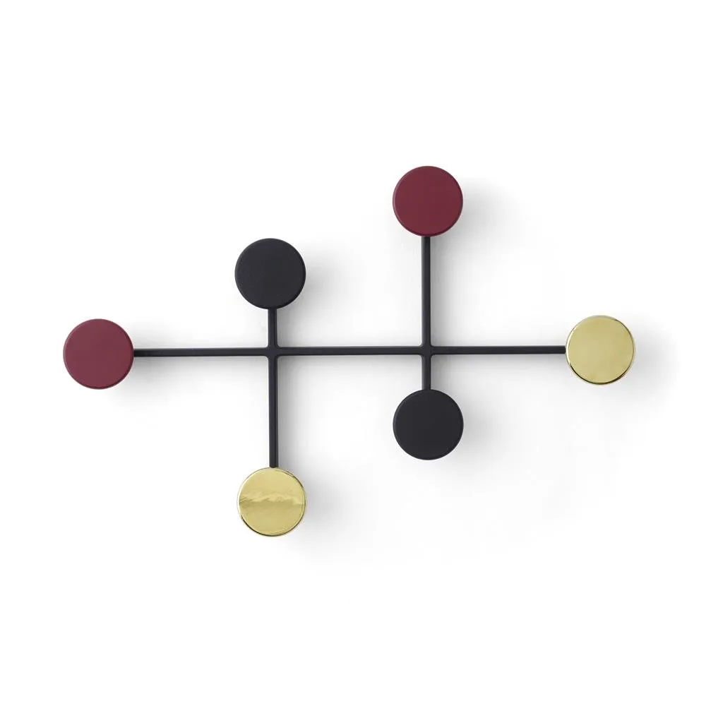 Afteroom coat hanger, black-brass Audo Copenhagen