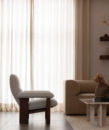 Brasilia armchair - Dark oak-Baru 0200 - Audo Copenhagen