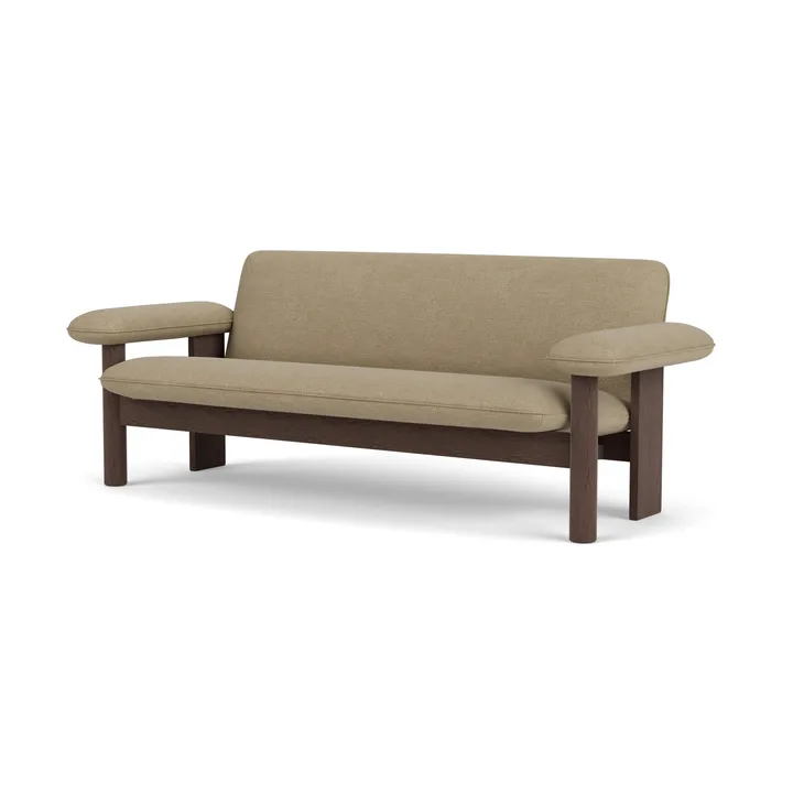 Brasilia sofa 2-seats - Dark oak-Audo Bouclé 02 - Audo Copenhagen