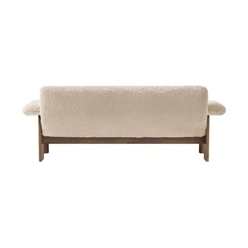 Brasilia sofa 2-seats - Walnut-Nature sheepskin curly - Audo Copenhagen