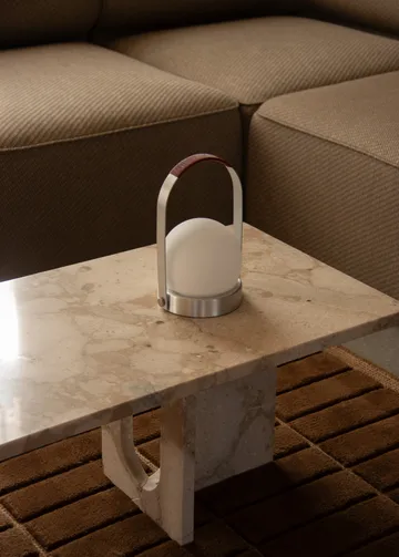 Carrie portable table lamp - Brushed aluminium - Audo Copenhagen