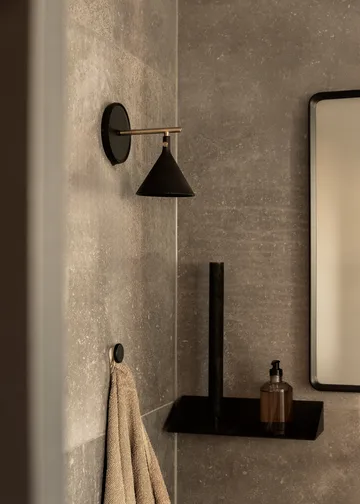 Cast Sconce wall lamp diffuser fast installation - Black - Audo Copenhagen
