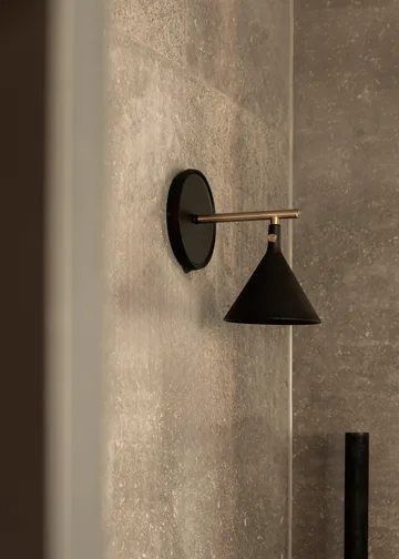 Cast Sconce wall lamp diffuser fast installation - Black - Audo Copenhagen