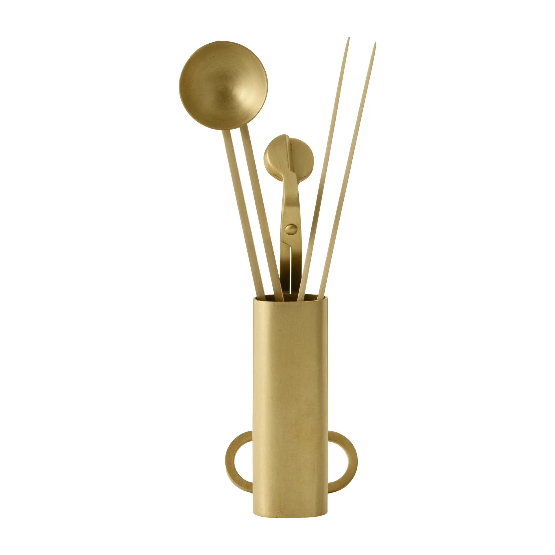 Clip care kit candle 4 pieces, Brass Audo Copenhagen