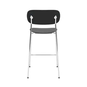 Co Bar Chair bar stool - Black oak-chromed steel, 65 cm - Audo Copenhagen