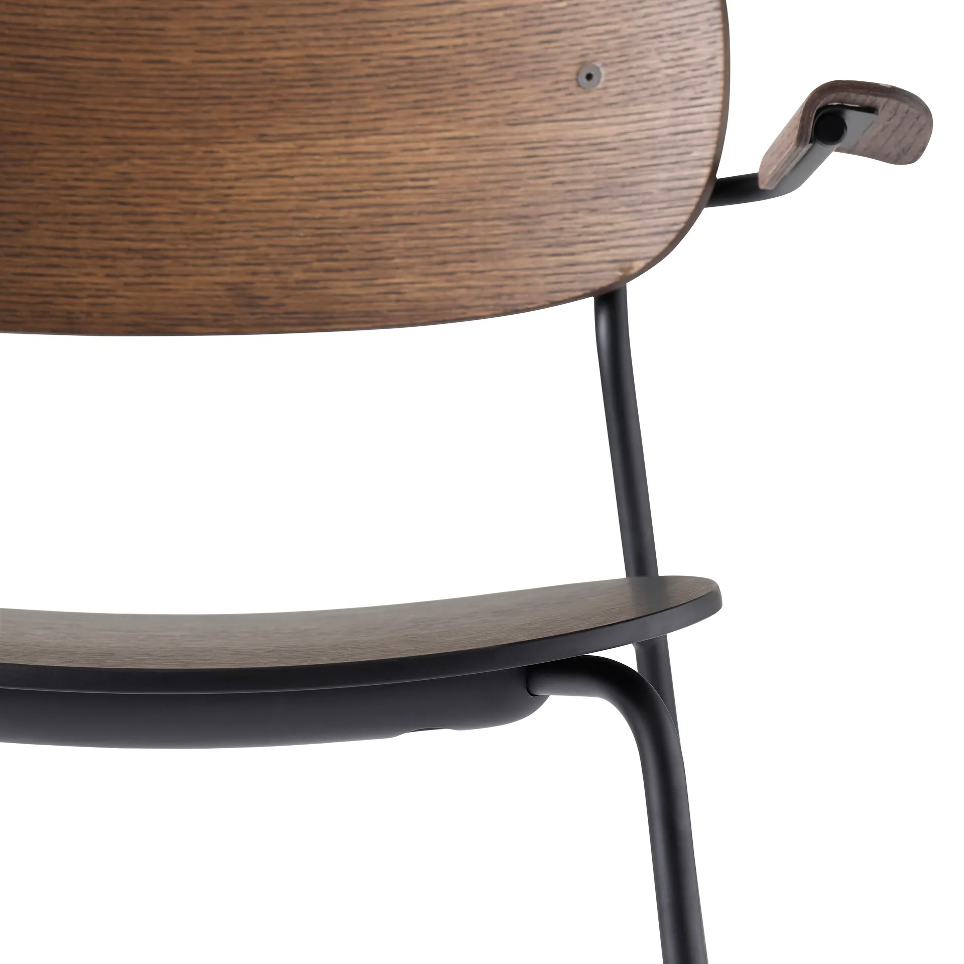 Co Chair dining chair with armrest, Dark stained oak Audo Copenhagen