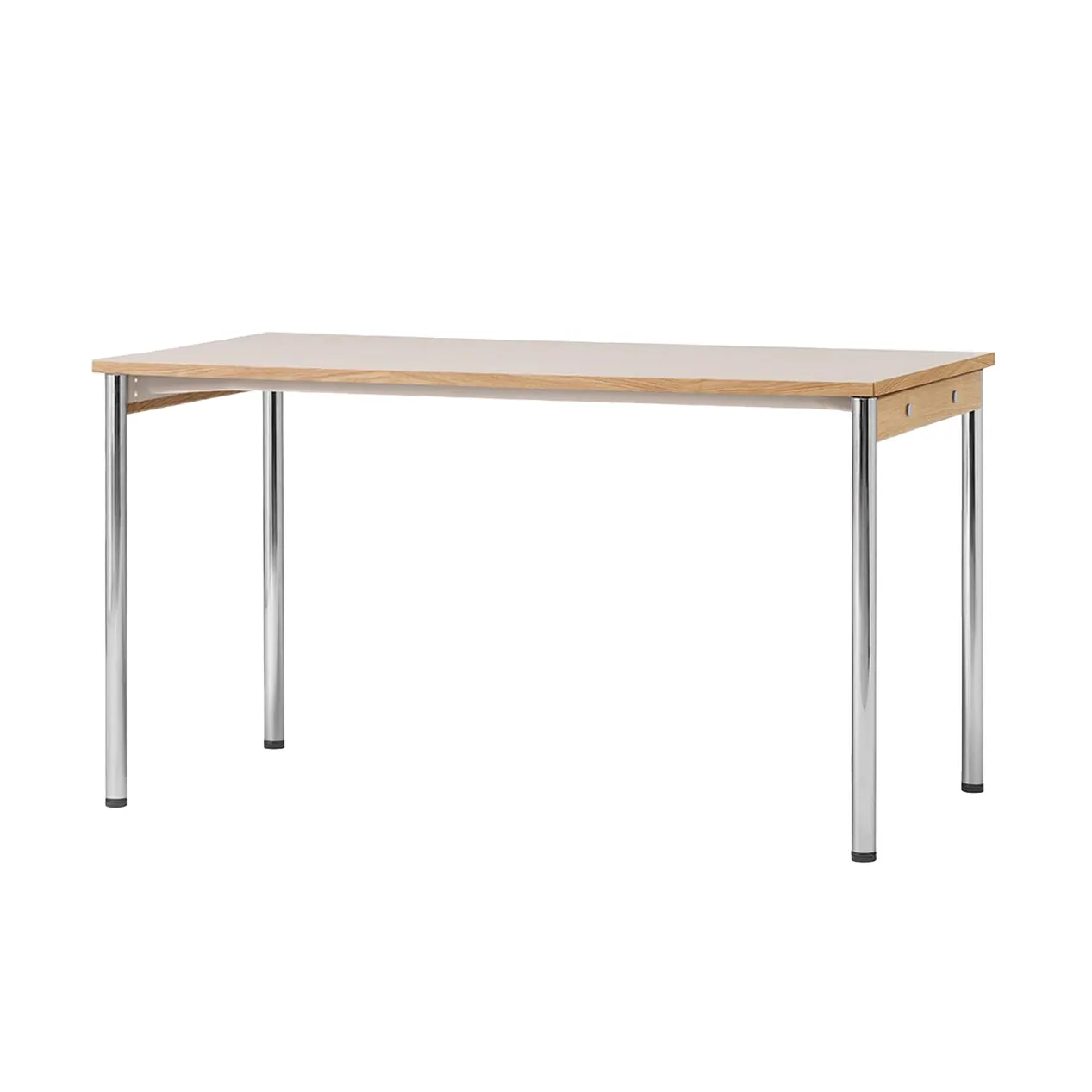 Co Table conference table 140x70cm, Chrome, laminate creme Audo Copenhagen