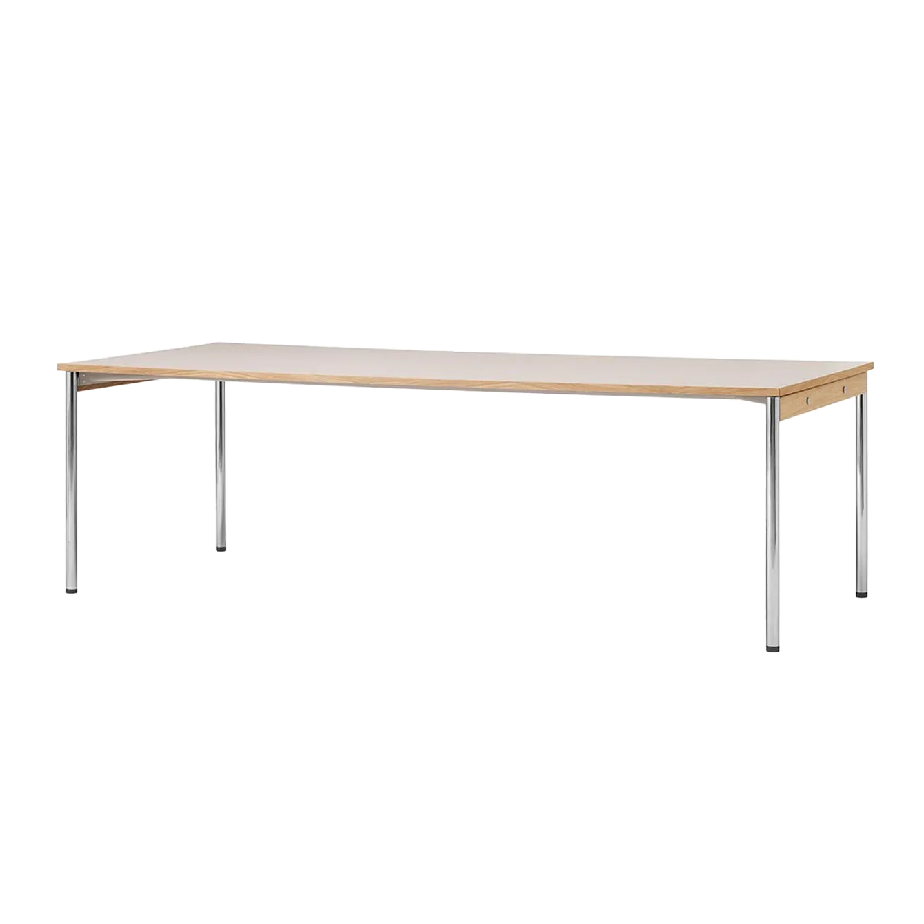 Co Table conference table 240x100cm, Chrome, laminate creme Audo Copenhagen