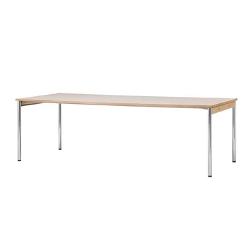 Co Table conference table 240x100cm - Chrome, laminate creme - Audo Copenhagen