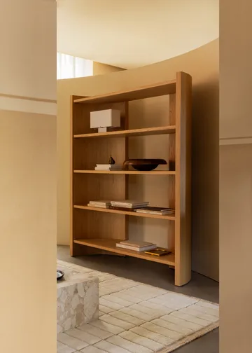 Crescent shelf - Untreated oak, 150x173 cm - Audo Copenhagen
