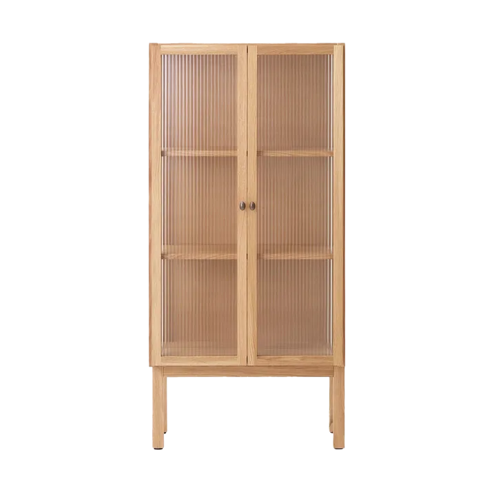 Curiosity cabinet with glass doors 143 cm - Oak - Audo Copenhagen