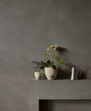 Hydrous flower pot Ø12 cm - Ashen - Audo Copenhagen